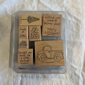 Stampin' Up! Loads of Love Wooden Stamp Set + accessories set